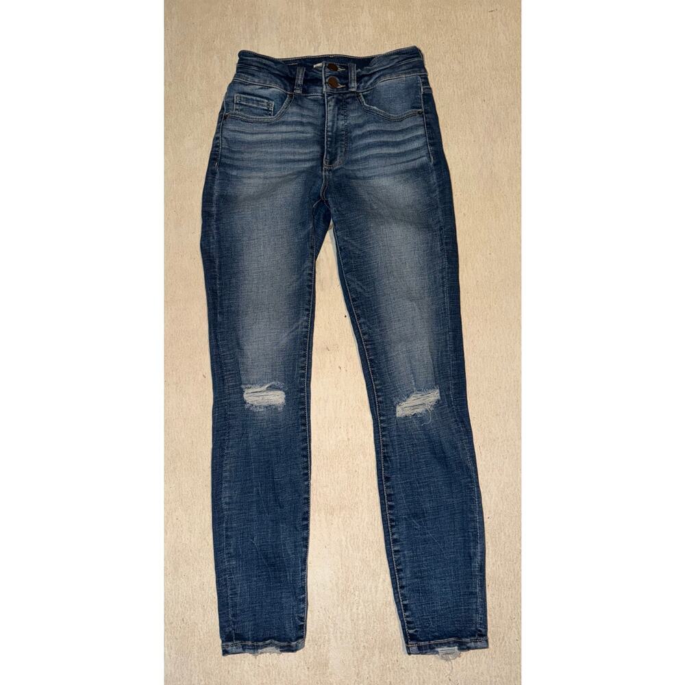 BKE women’s Billie slim fit high rise ankle skinny blue jeans - Picture 11 of 16